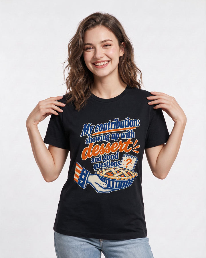 Patriotic Black T-Shirt for Women – Everyday Expression Graphic Tee product image 1