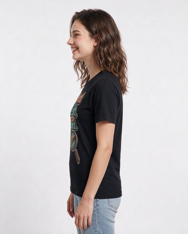 Neurodiversity Black T-Shirt for Women – Everyday Expression Graphic Tee product image 2
