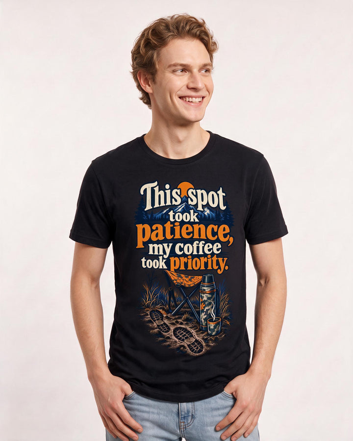 Hunting Black T-Shirt for Men – Everyday Expression Graphic Tee product image 1