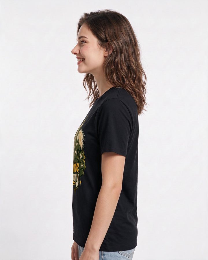 Cat Lover Black T-Shirt for Women – Everyday Expression Graphic Tee product image 2