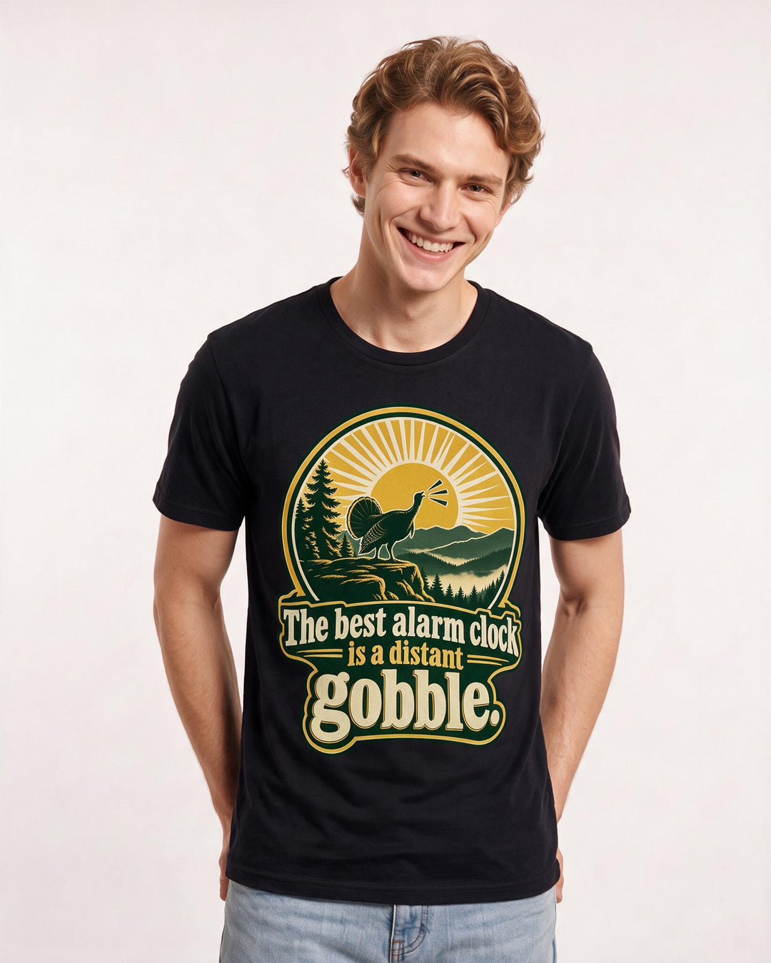 Hunting Black T-Shirt for Men – Everyday Expression Graphic Tee product image 1