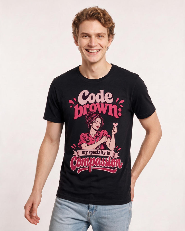 Nurse Black T-Shirt for Men – Nursing Life Graphic Tee product image 1