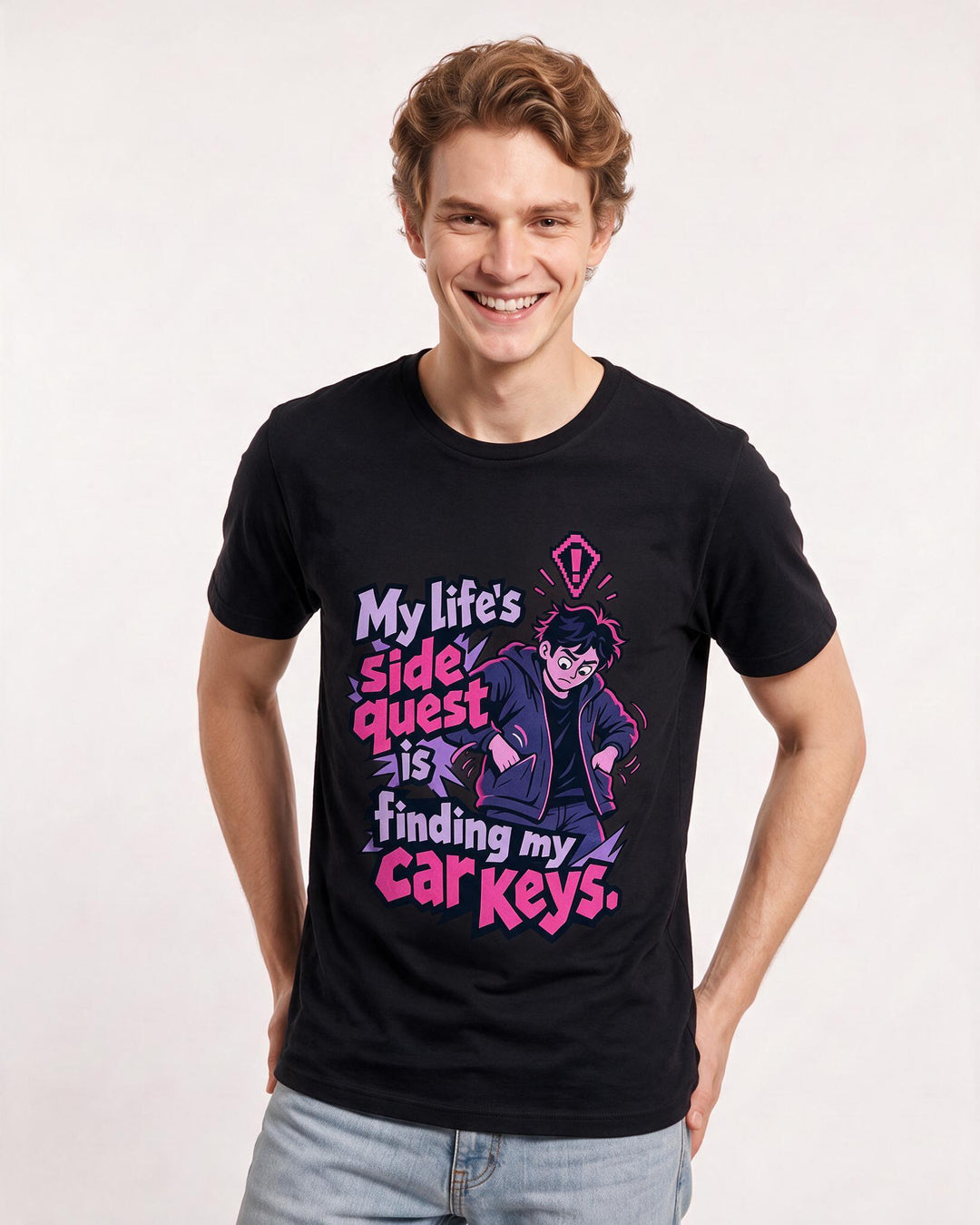 Gaming Black T-Shirt for Men – Game Night Graphic Tee product image 1