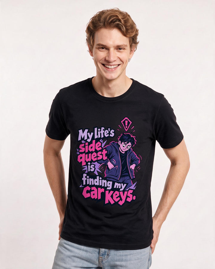 Gaming Black T-Shirt for Men – Game Night Graphic Tee product image 1