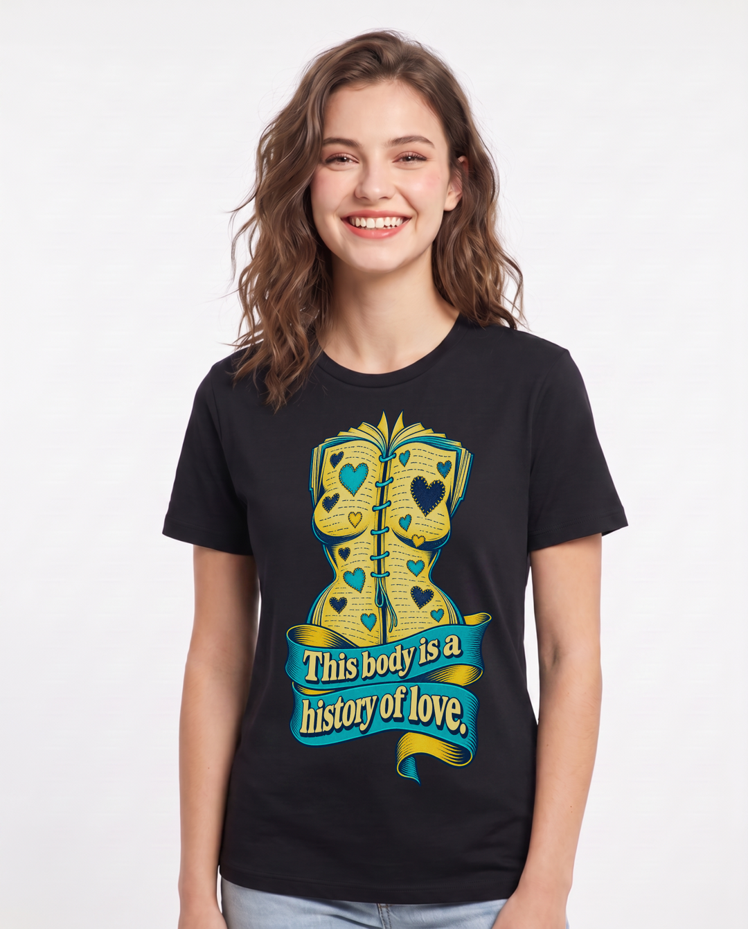 Pride Black T-Shirt for Women – Everyday Expression Graphic Tee product image 3