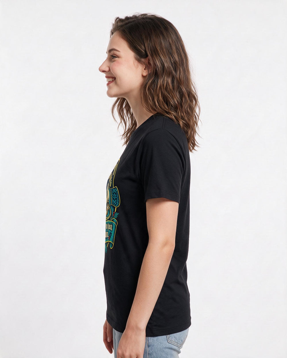 Christmas Black T-Shirt for Women – Holiday Theme Graphic Tee product image 2