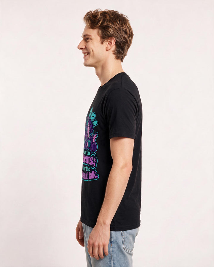 Christmas Black T-Shirt for Men – Holiday Theme Graphic Tee product image 2