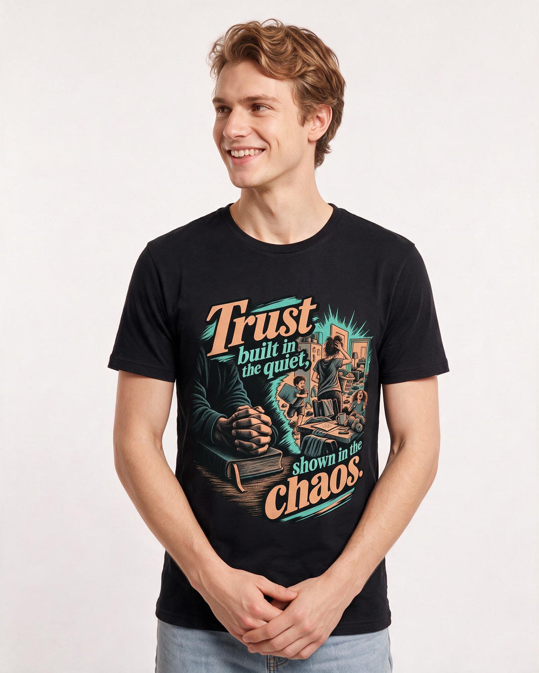 Christian Faith Black T-Shirt for Men – Everyday Expression Graphic Tee product image 1