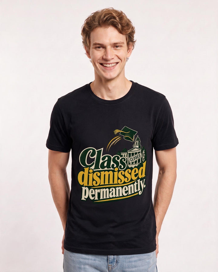 Graduation Black T-Shirt for Men – Everyday Expression Graphic Tee product image 1