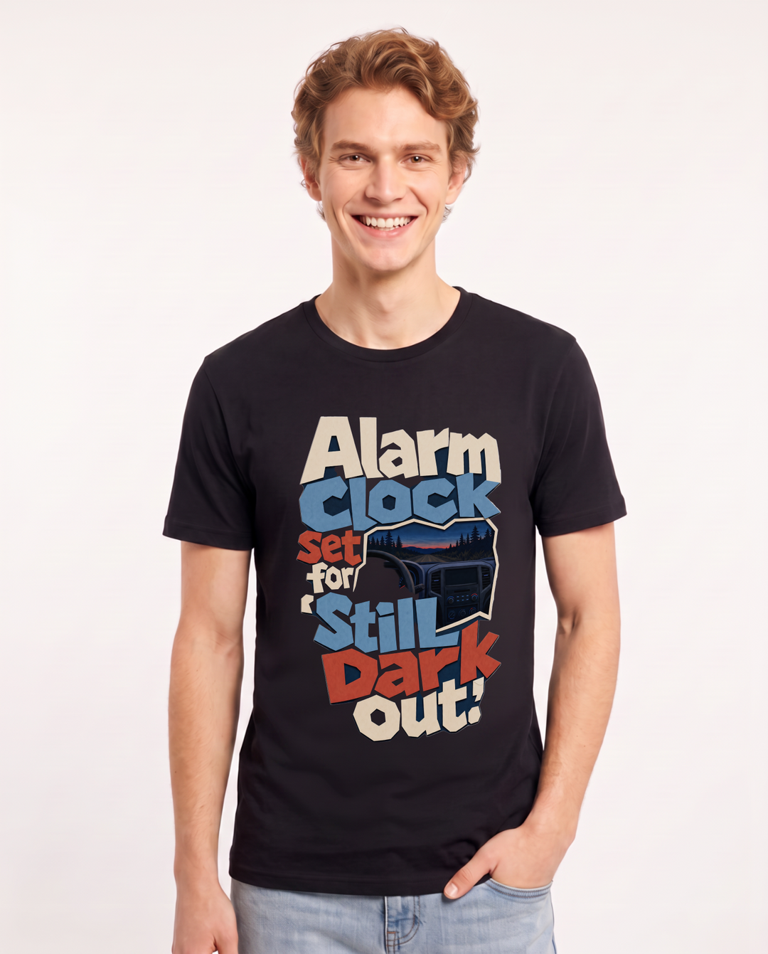 Hunting Black T-Shirt for Men – Everyday Expression Graphic Tee product image 3