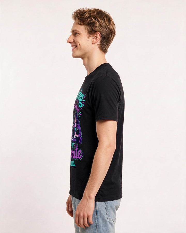 Teacher Black T-Shirt for Men – Everyday Expression Graphic Tee product image 2