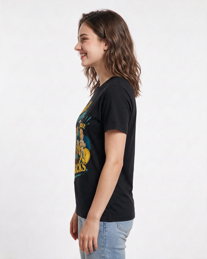 Mom Black T-Shirt for Women – Everyday Expression Graphic Tee product image 2