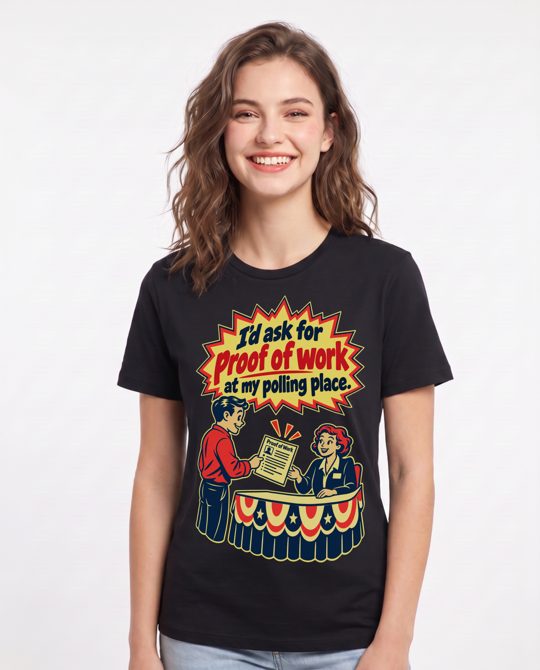 Political Statement Black T-Shirt for Women – Everyday Expression Graphic Tee product image 3