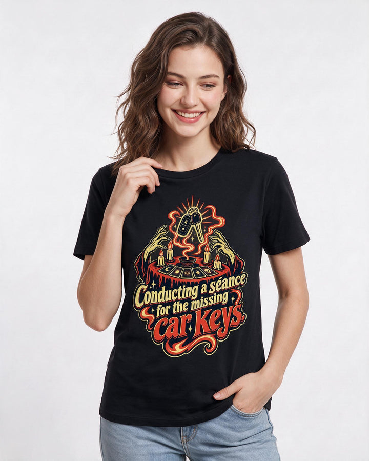Halloween Black T-Shirt for Women – Halloween Theme Graphic Tee product image 1