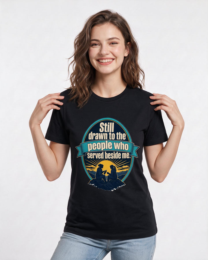 Veteran Black T-Shirt for Women – Everyday Expression Graphic Tee product image 1