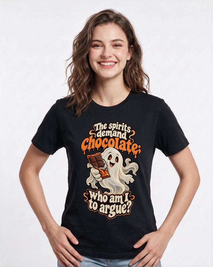 Halloween Black T-Shirt for Women – Halloween Theme Graphic Tee product image 1