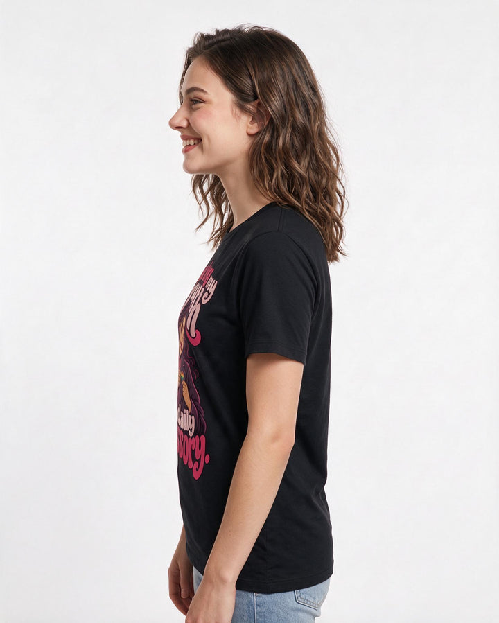 Pride Black T-Shirt for Women – Everyday Expression Graphic Tee product image 2