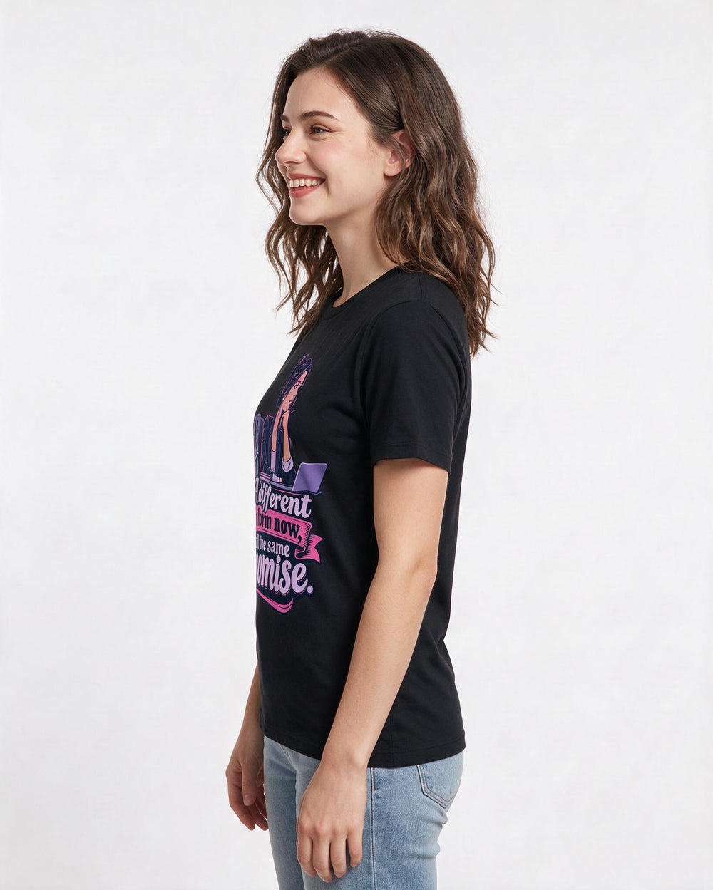 Veteran Black T-Shirt for Women – Everyday Expression Graphic Tee product image 2