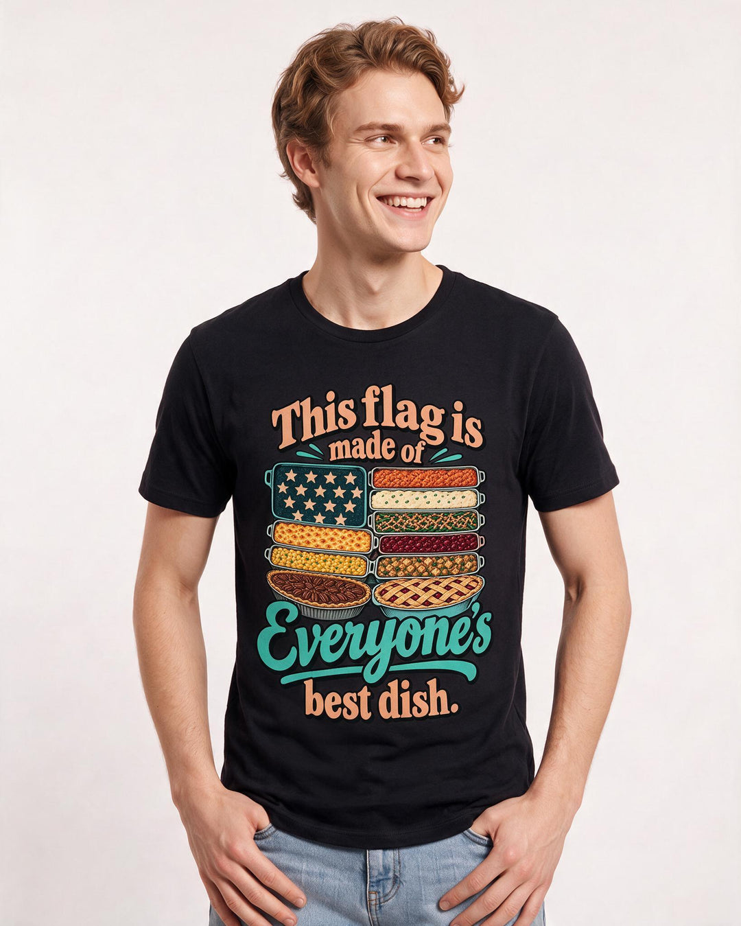 Patriotic Black T-Shirt for Men – Everyday Expression Graphic Tee product image 1