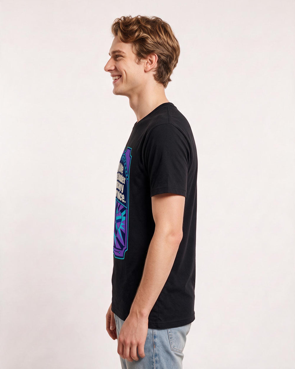 Graphic Men's Black T-Shirt - My love speaks louder than any other product image 2