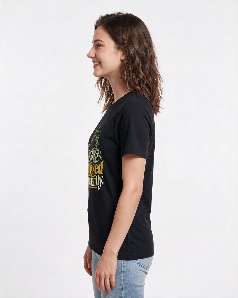 Graduation Black T-Shirt for Women – Everyday Expression Graphic Tee product image 2