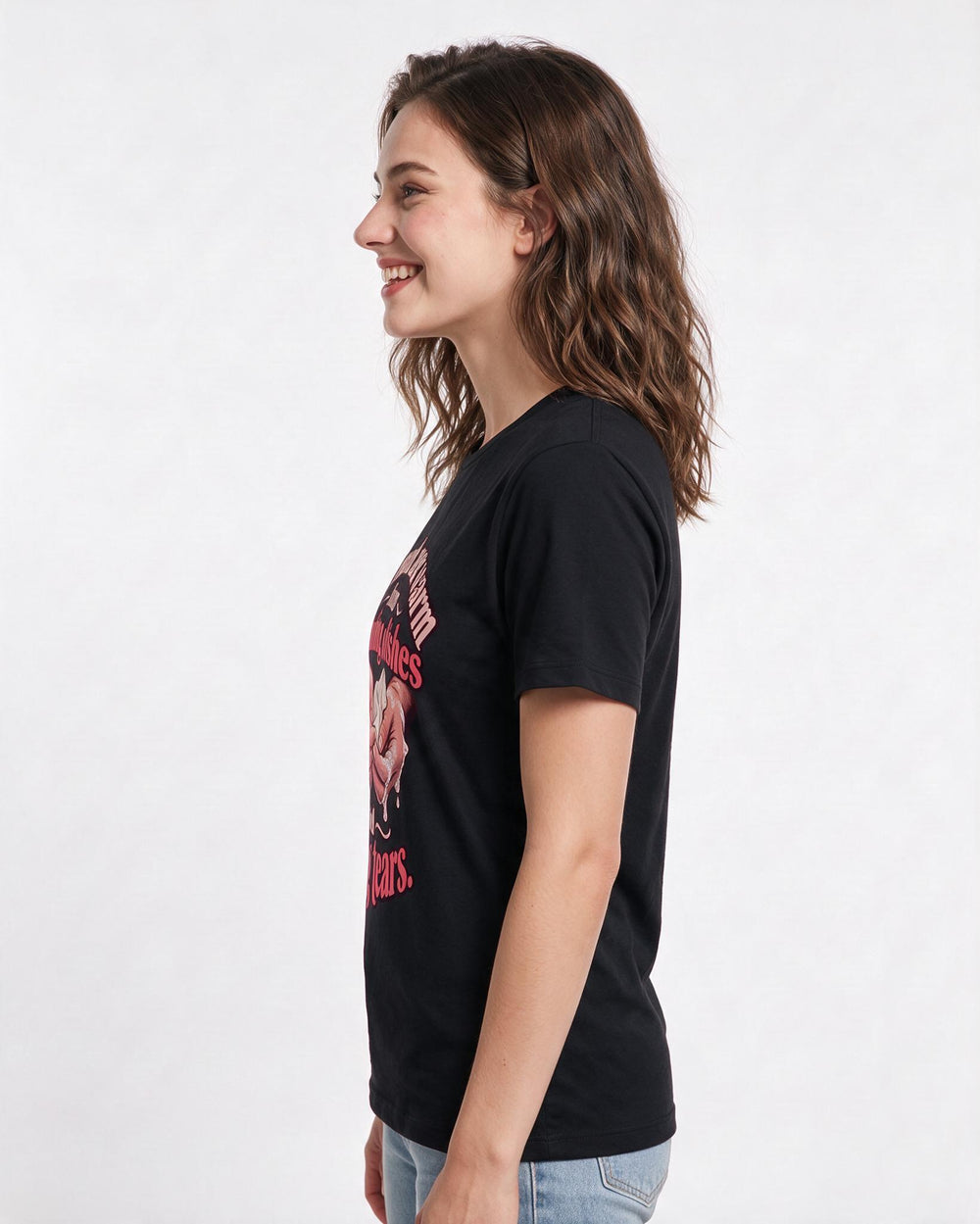 Grandparent Black T-Shirt for Women – Everyday Expression Graphic Tee product image 2