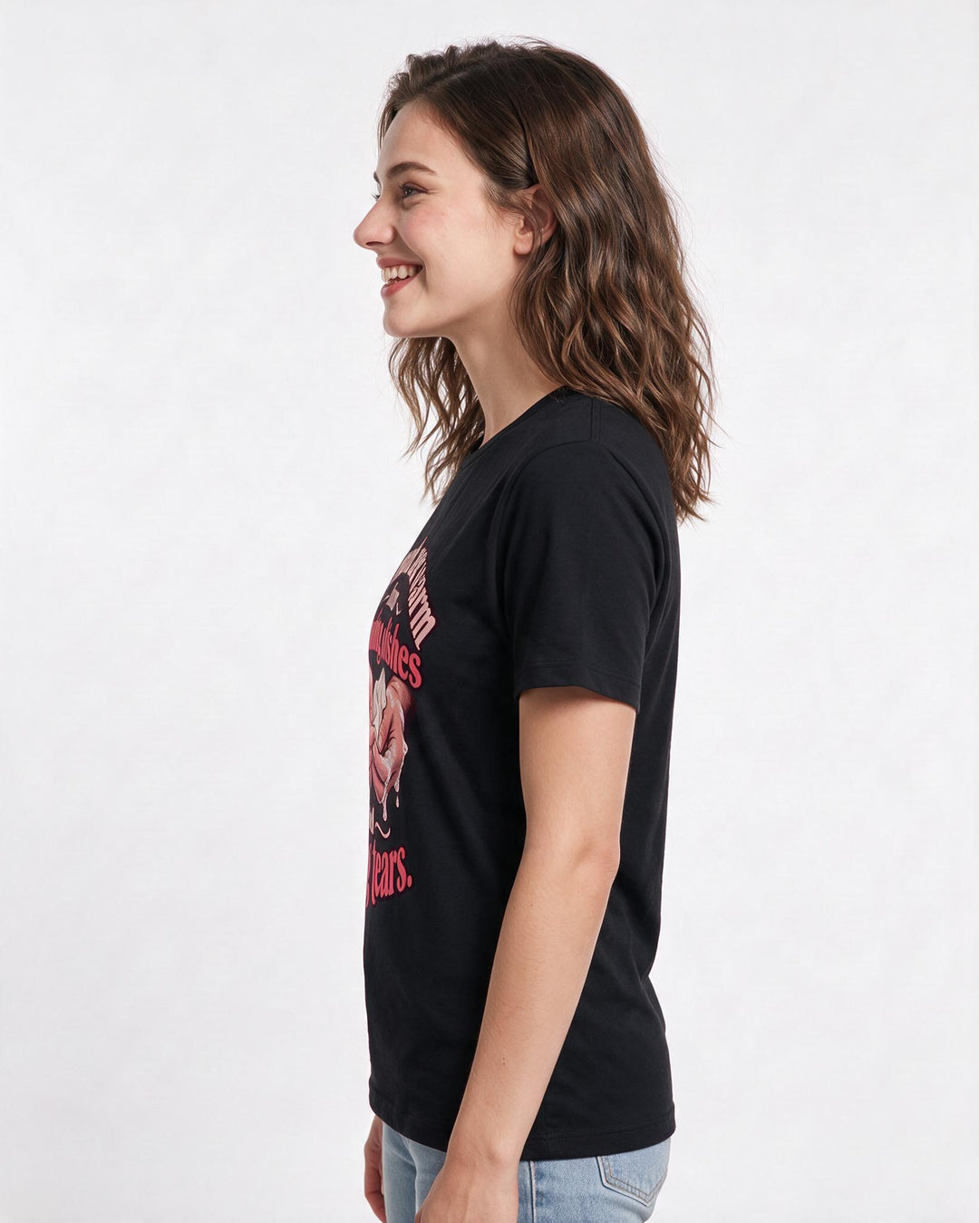 Grandparent Black T-Shirt for Women – Everyday Expression Graphic Tee product image 2