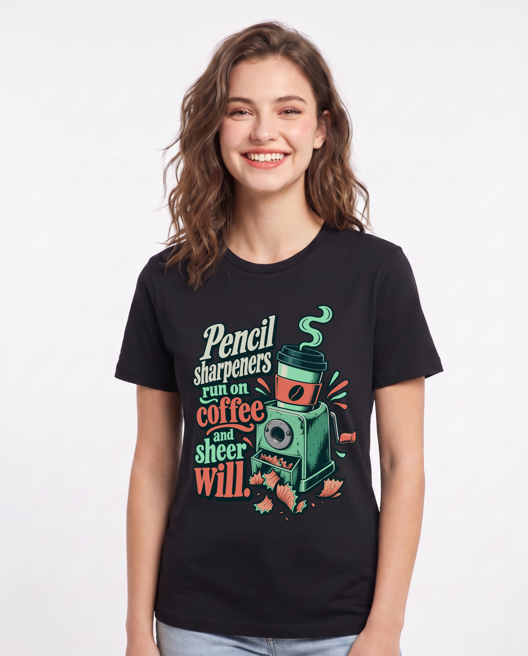 Teacher Black T-Shirt for Women – Everyday Expression Graphic Tee product image 3