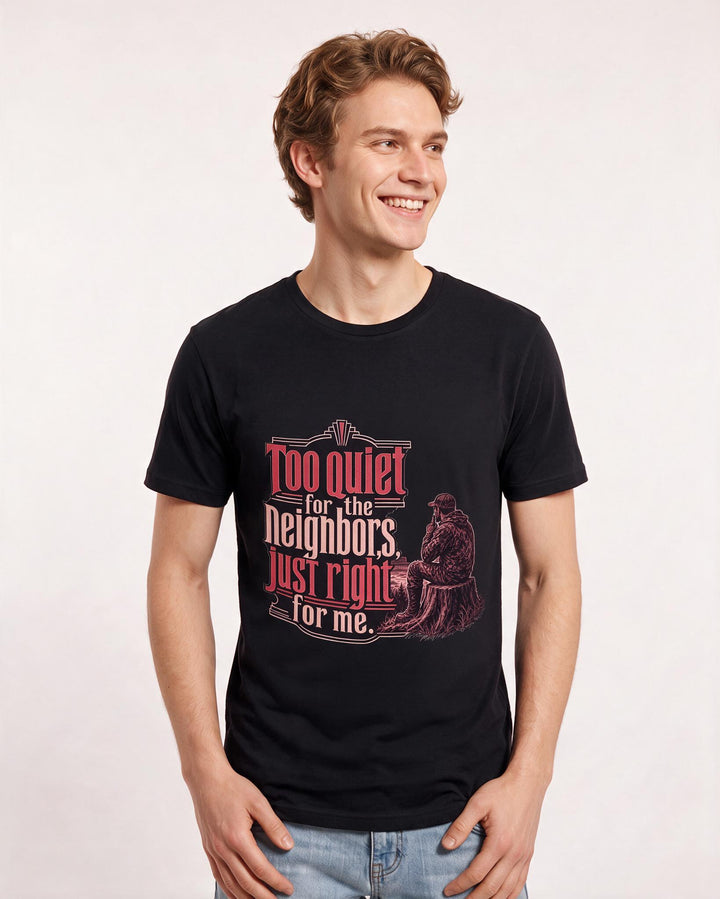Hunting Black T-Shirt for Men – Everyday Expression Graphic Tee product image 1