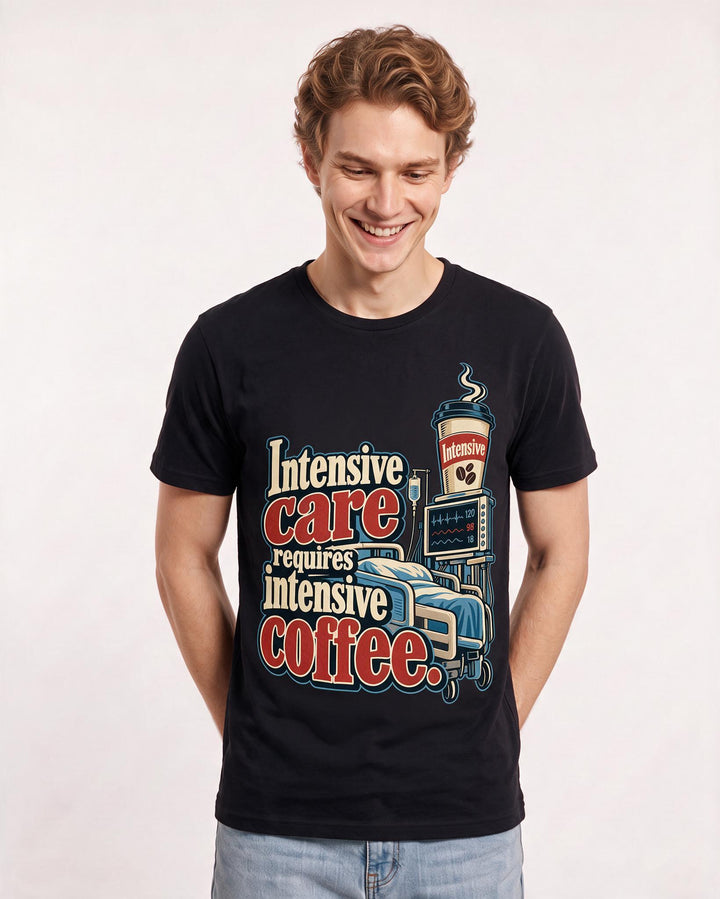 Nurse Black T-Shirt for Men – Nursing Life Graphic Tee product image 1