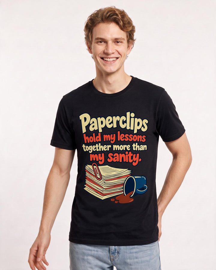 Teacher Black T-Shirt for Men – Everyday Expression Graphic Tee product image 1