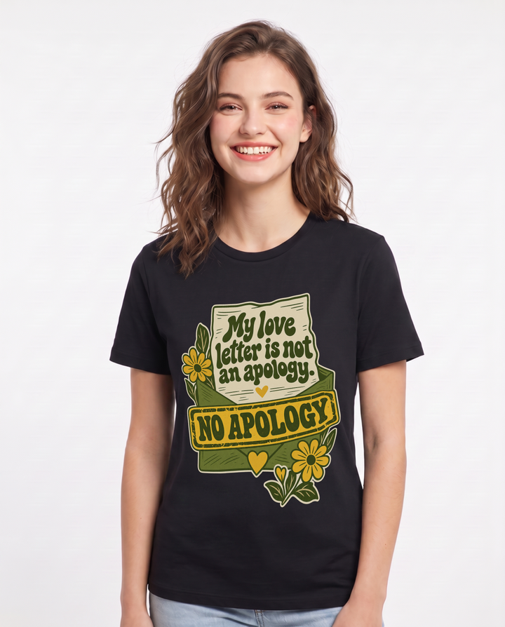 Pride Black T-Shirt for Women – Everyday Expression Graphic Tee product image 3