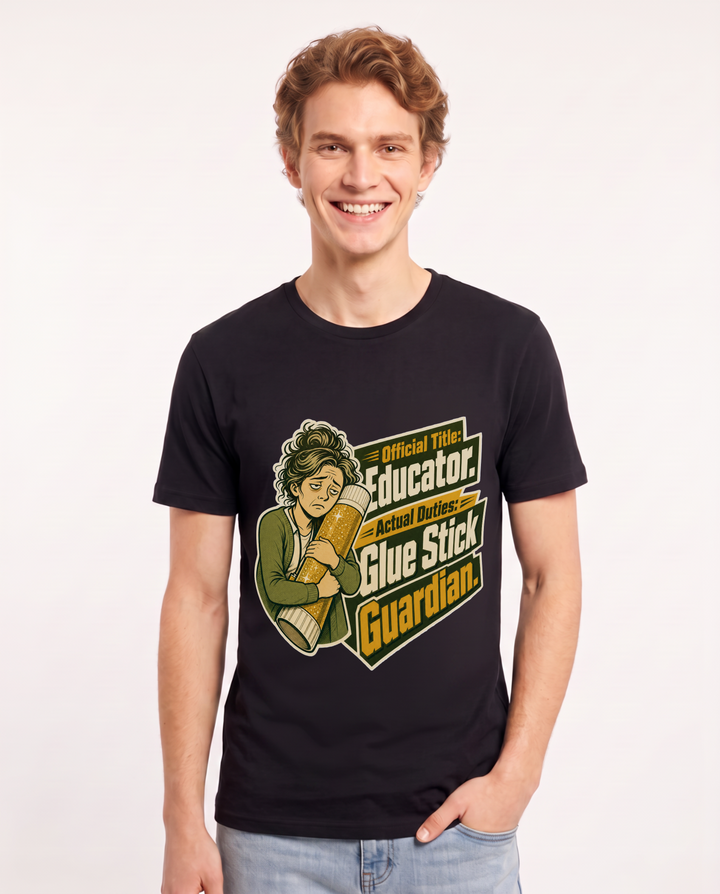 Teacher Black T-Shirt for Men – Everyday Expression Graphic Tee product image 1