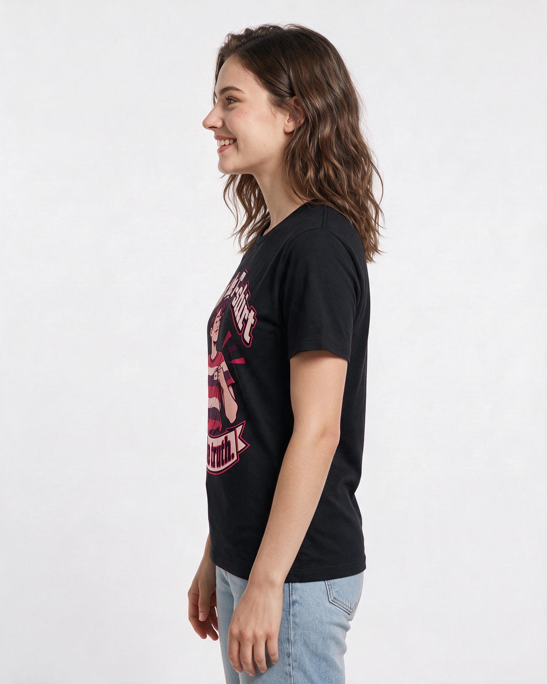Pride Black T-Shirt for Women – Everyday Expression Graphic Tee product image 2