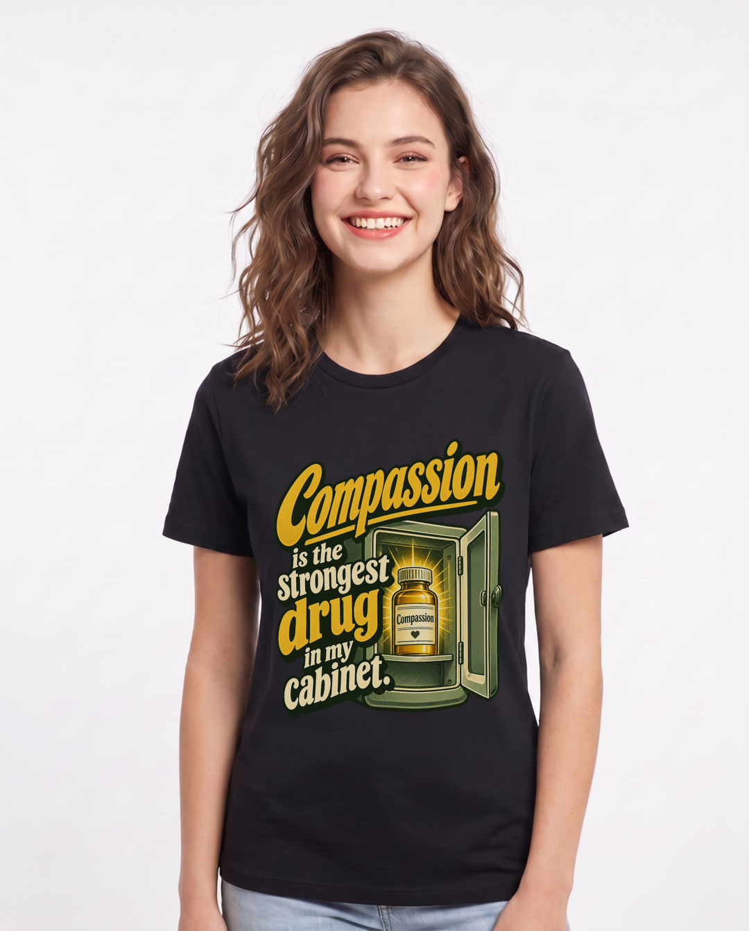 Nurse Black T-Shirt for Women – Nursing Life Graphic Tee product image 3
