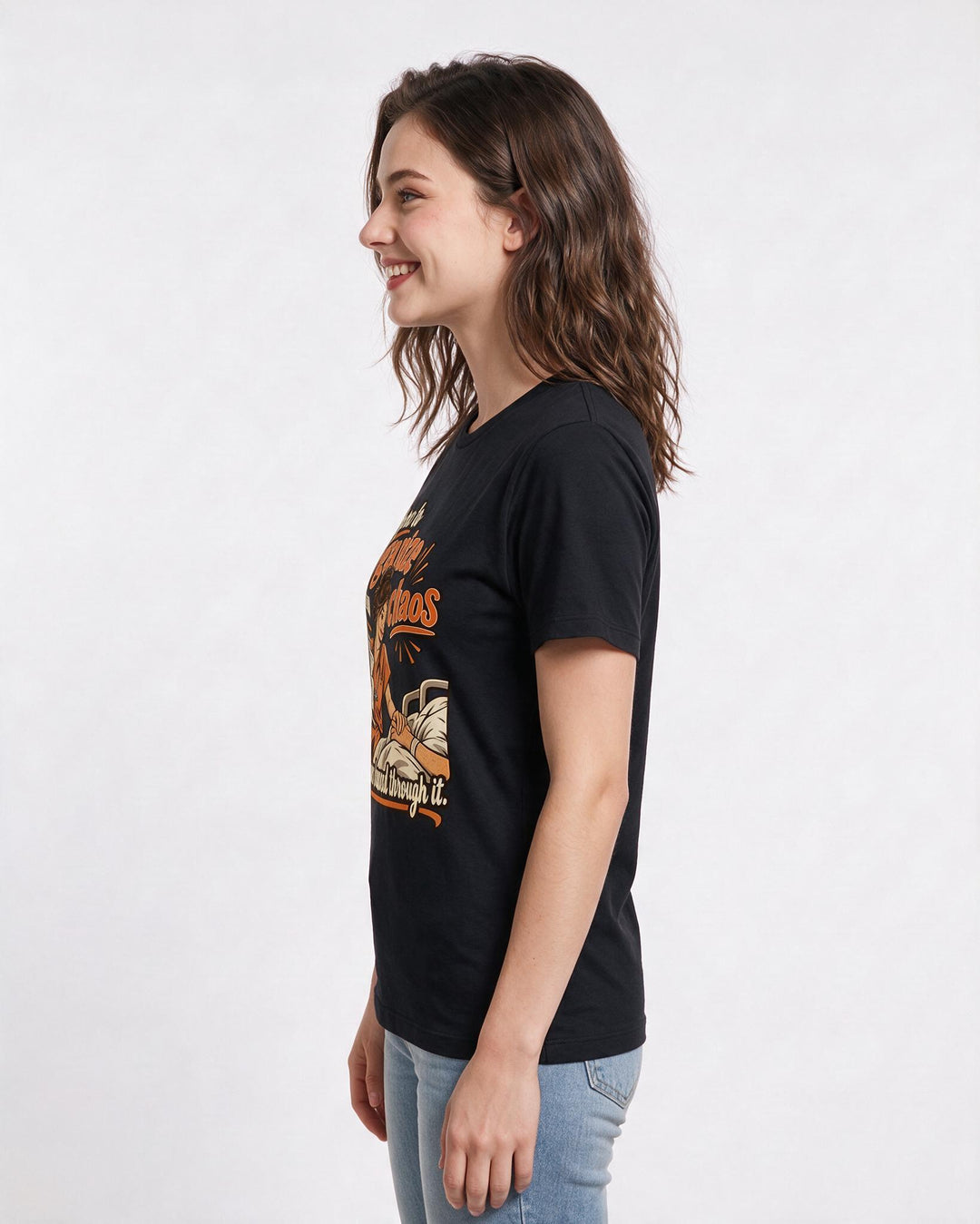 Nurse Black T-Shirt for Women – Nursing Life Graphic Tee product image 2
