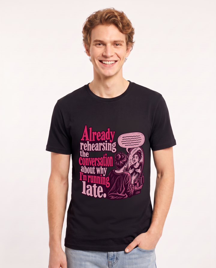 Meme Black T-Shirt for Men – Everyday Expression Graphic Tee product image 3
