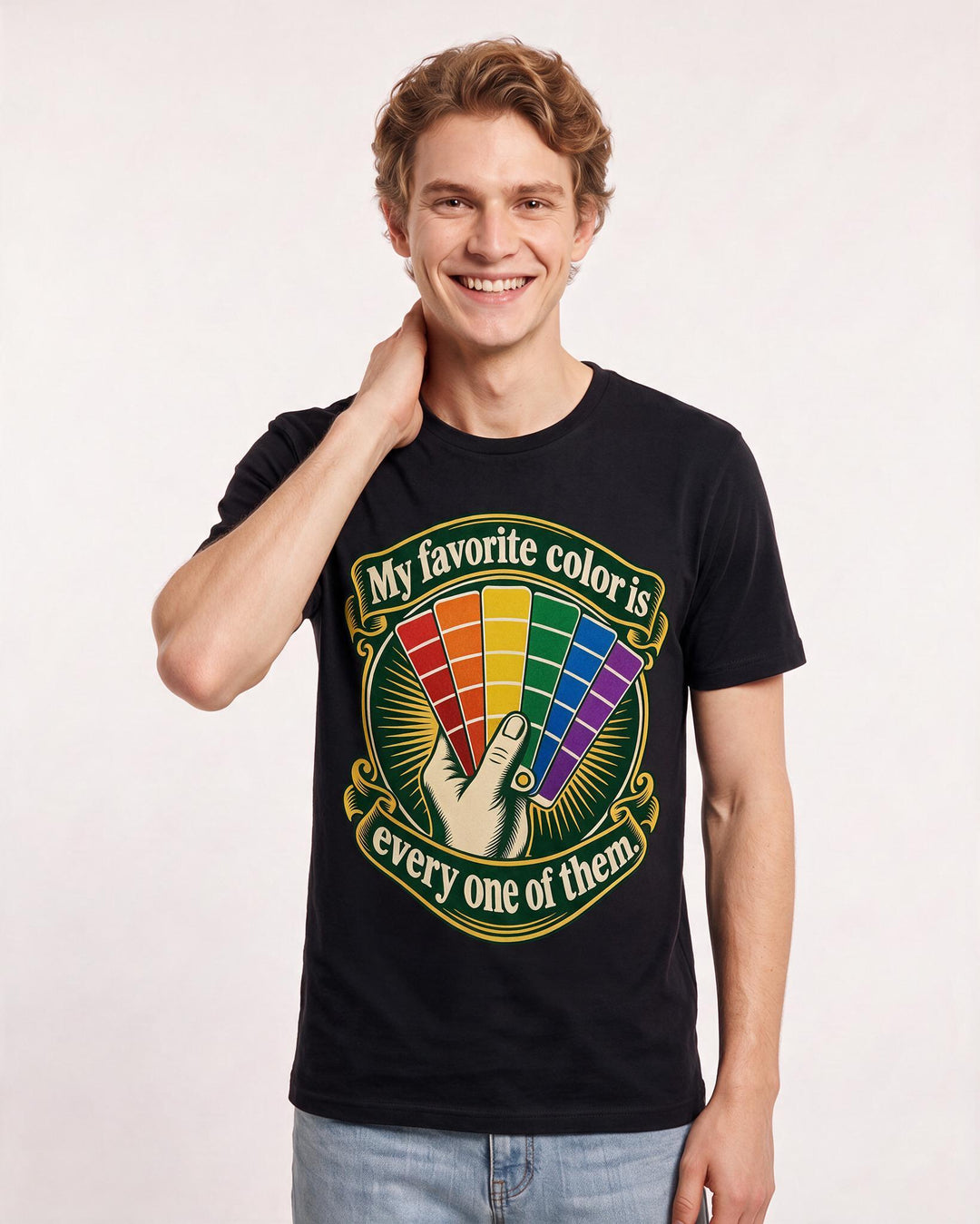 Pride Black T-Shirt for Men – Everyday Expression Graphic Tee product image 1