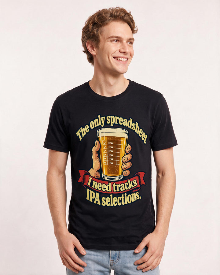 Beer Black T-Shirt for Men – Everyday Expression Graphic Tee product image 1