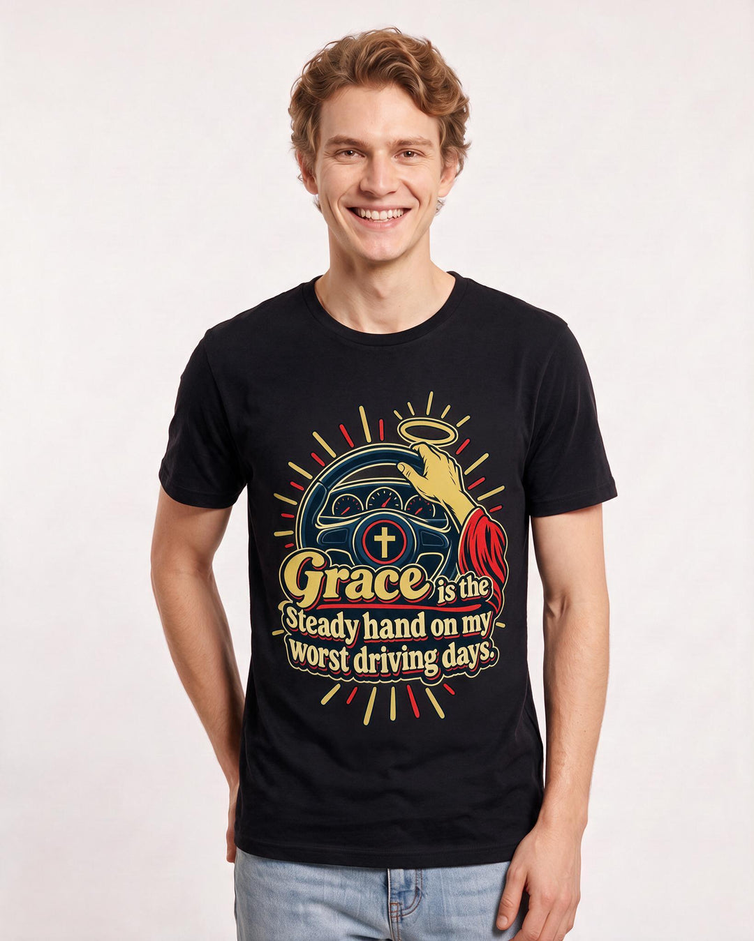 Christian Faith Black T-Shirt for Men – Everyday Expression Graphic Tee product image 1
