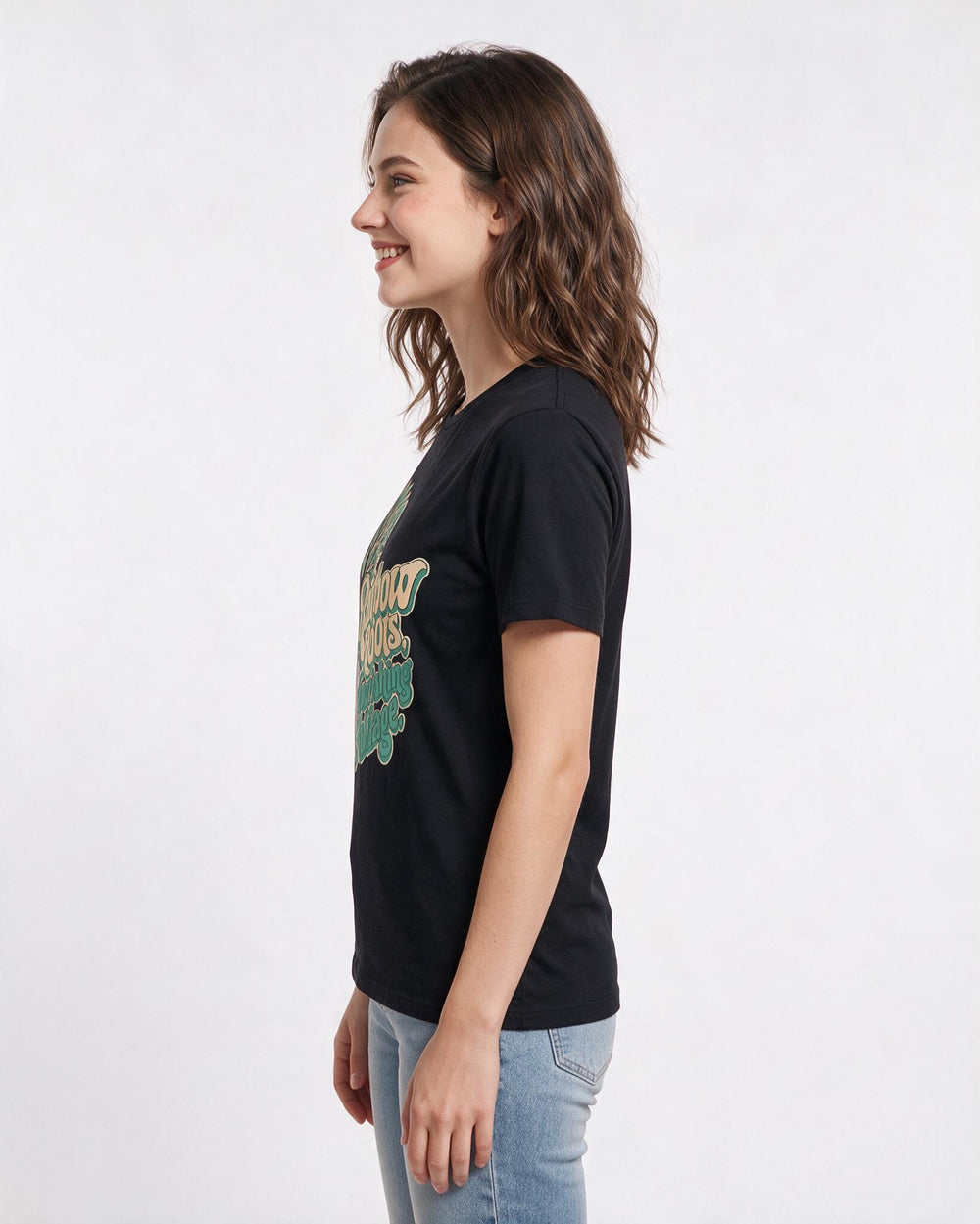 Pride Black T-Shirt for Women – Everyday Expression Graphic Tee product image 2