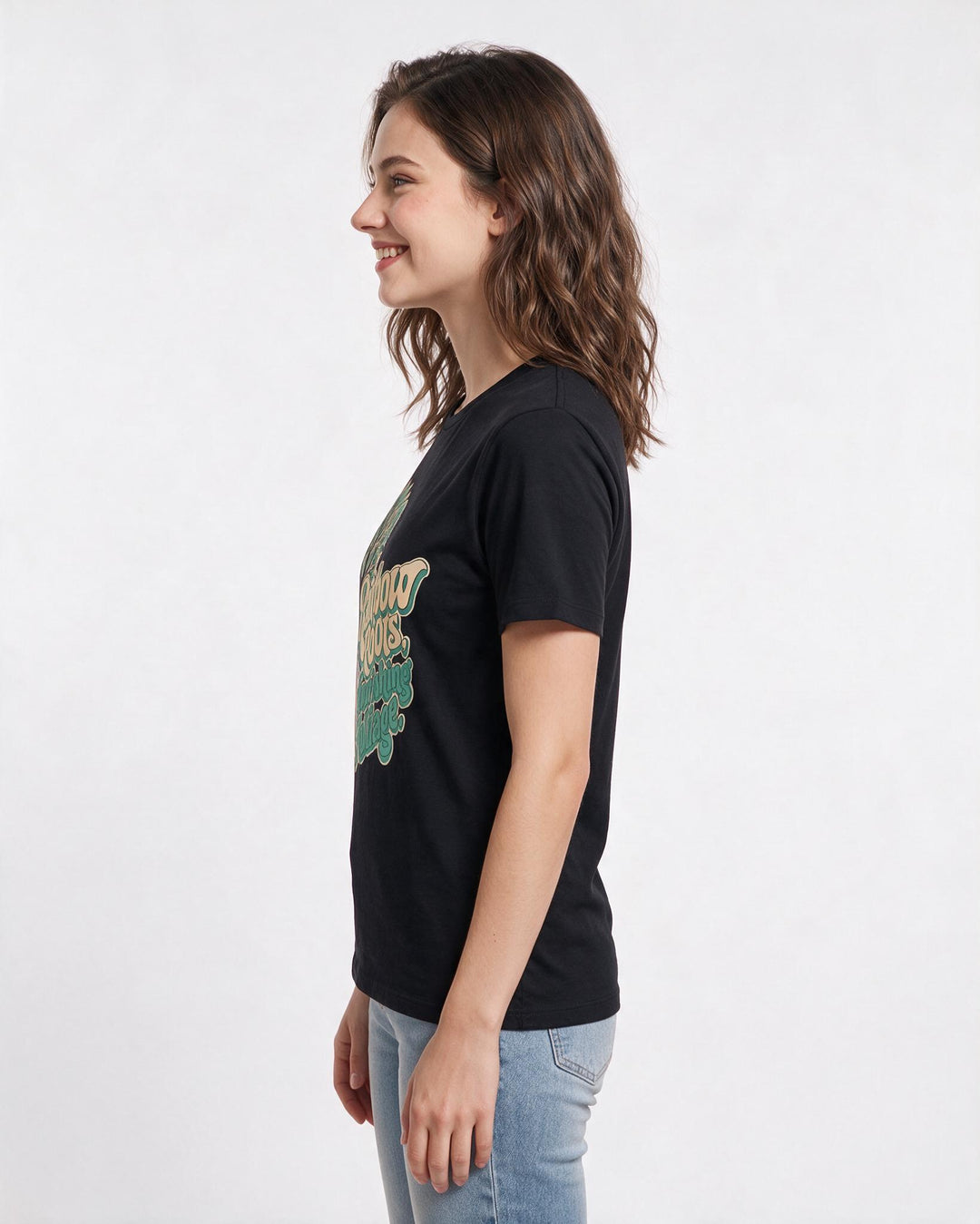 Pride Black T-Shirt for Women – Everyday Expression Graphic Tee product image 2