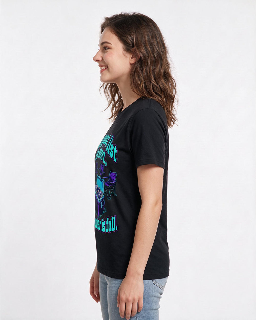 Beer Black T-Shirt for Women – Everyday Expression Graphic Tee product image 2