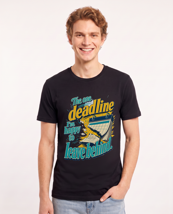 Graduation Black T-Shirt for Men – Everyday Expression Graphic Tee product image 3