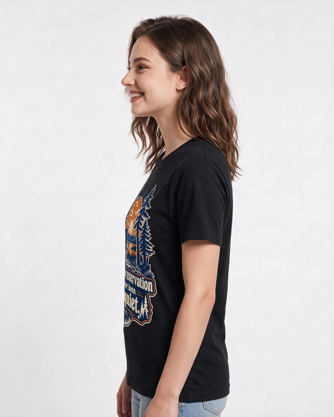 Hunting Black T-Shirt for Women – Everyday Expression Graphic Tee product image 2