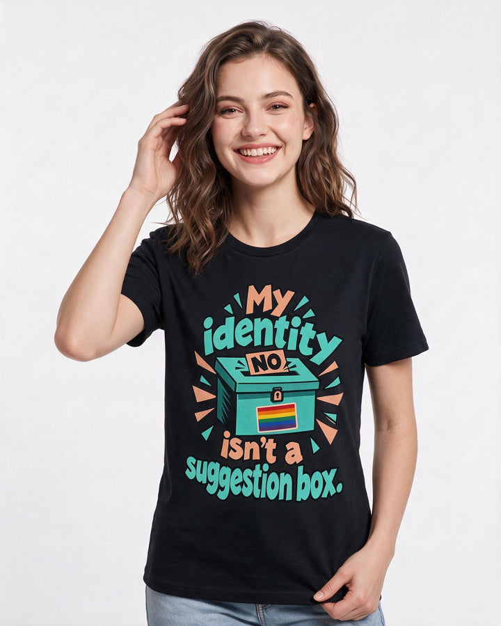 Pride Black T-Shirt for Women – Everyday Expression Graphic Tee product image 1