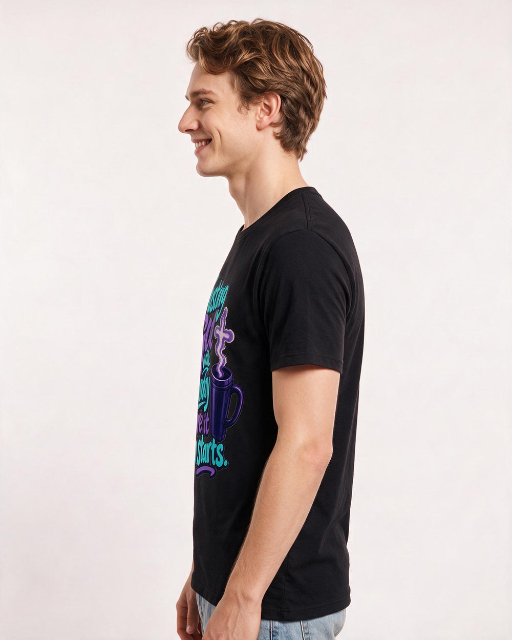 Christian Faith Black T-Shirt for Men – Everyday Expression Graphic Tee product image 2