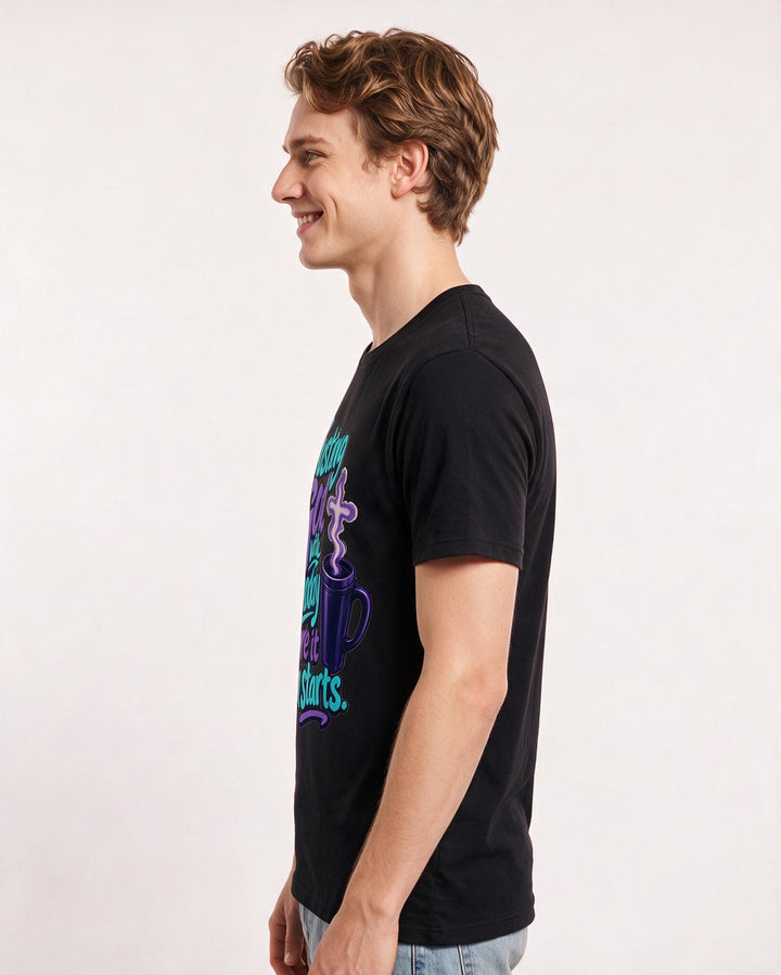 Christian Faith Black T-Shirt for Men – Everyday Expression Graphic Tee product image 2