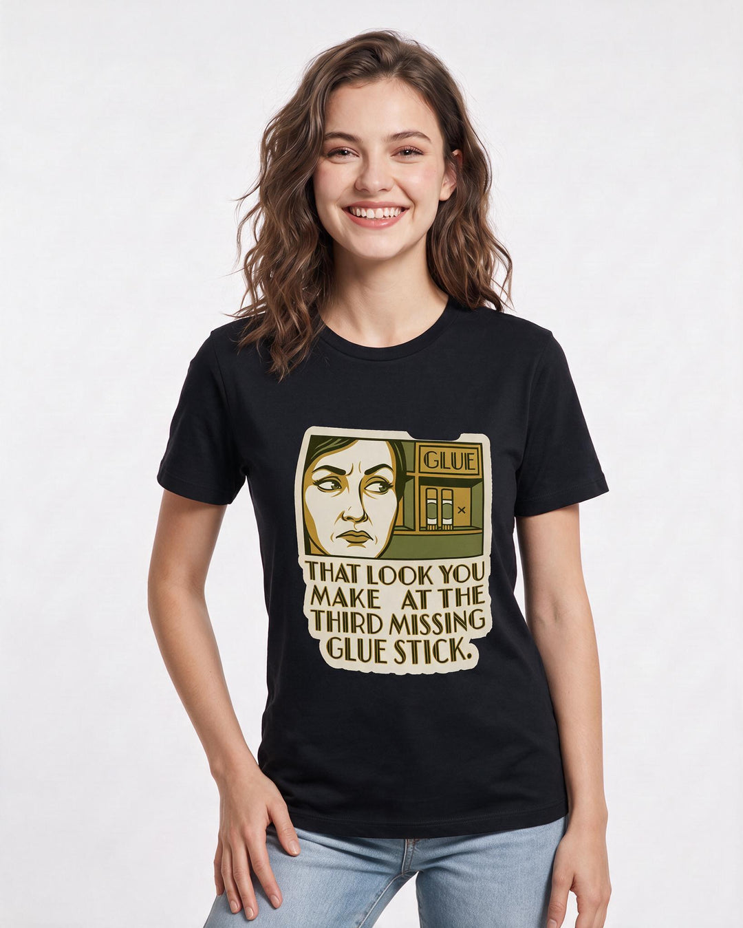Teacher Black T-Shirt for Women – Everyday Expression Graphic Tee product image 3