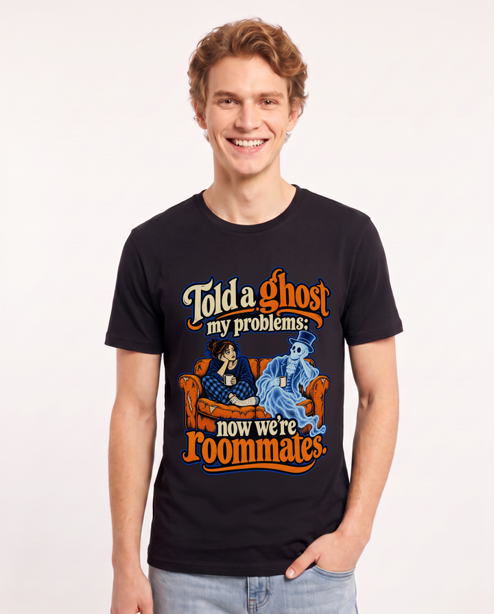 Halloween Black T-Shirt for Men – Halloween Theme Graphic Tee product image 3